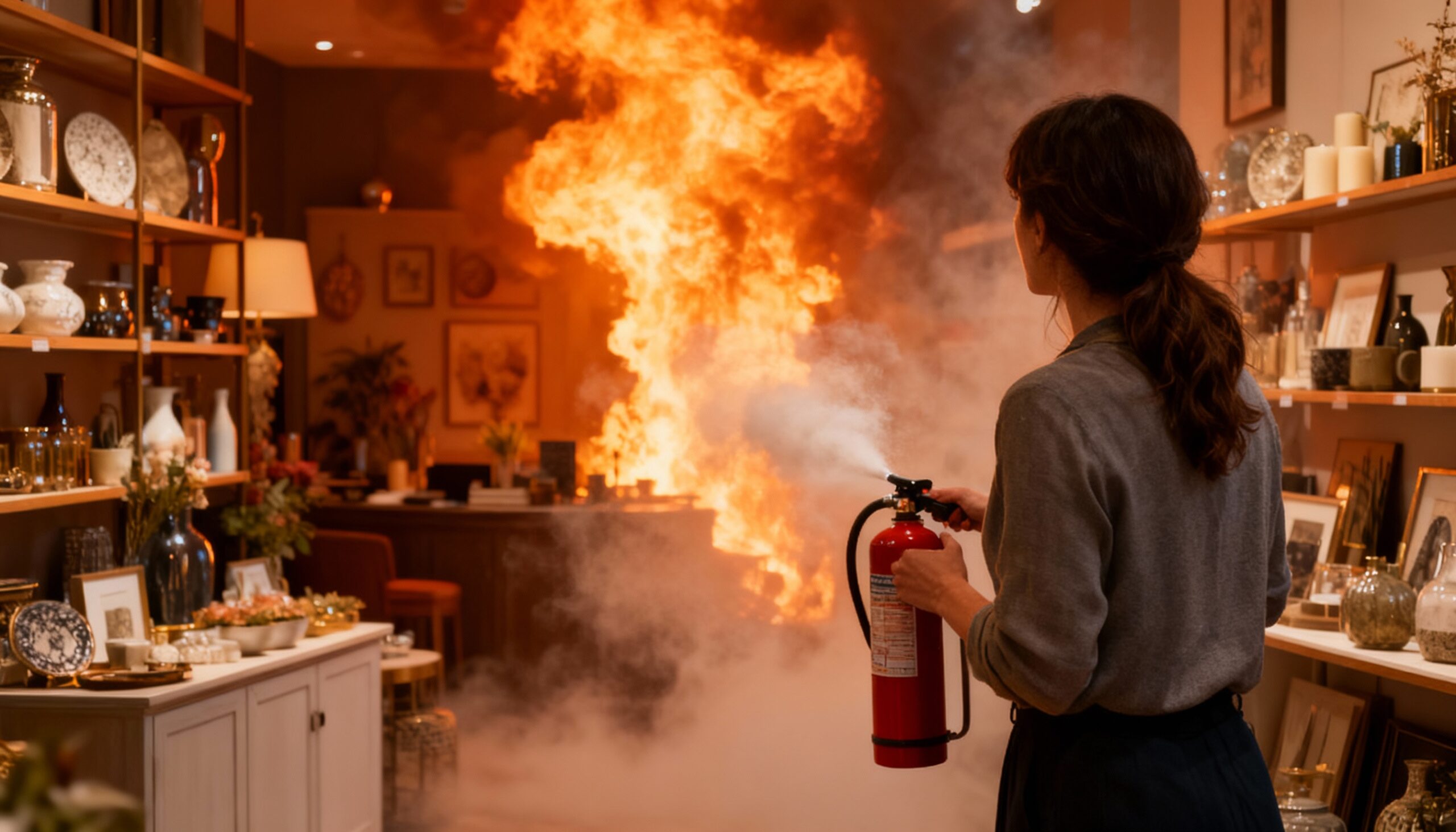 acqua-banner-femme-decoration-incendie-extincteur